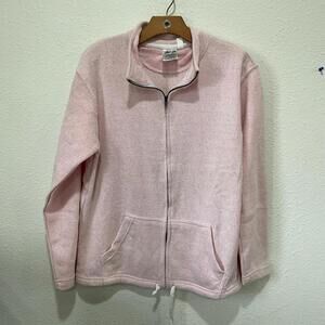 Women's Pink Zip Up Sweatshirt